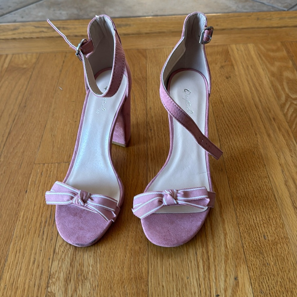 Suede heels